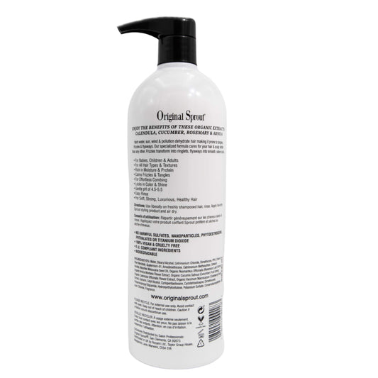 Original Sprout Deep Conditioner label close-up shows vegan formula