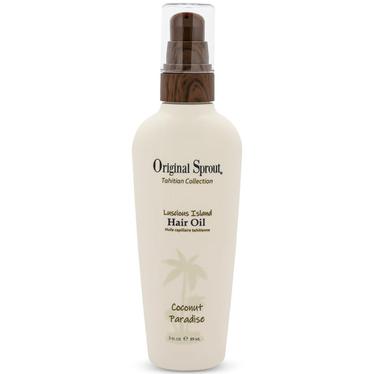 Original Sprout Luscious Island Hair Oil pump bottle for lightweight hydration and shine