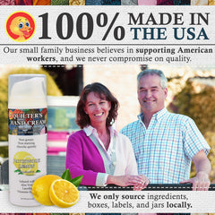 Creamy texture of Quilter’s Hand Cream provides moisturization without greasy residue