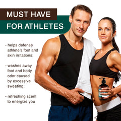 ORISO Tea Tree Oil Body Wash mint scent and aloe moisture droplets