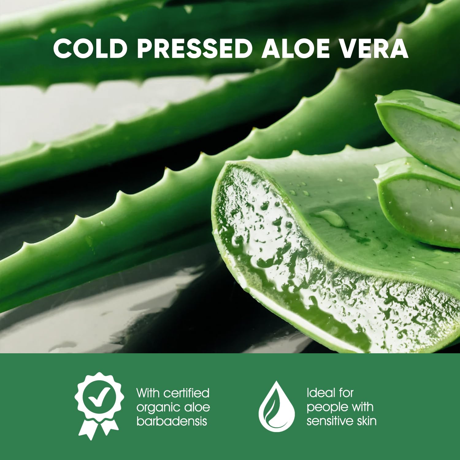 Oriso Aloe Vera Gel is vegan and cruelty free for gentle skincare