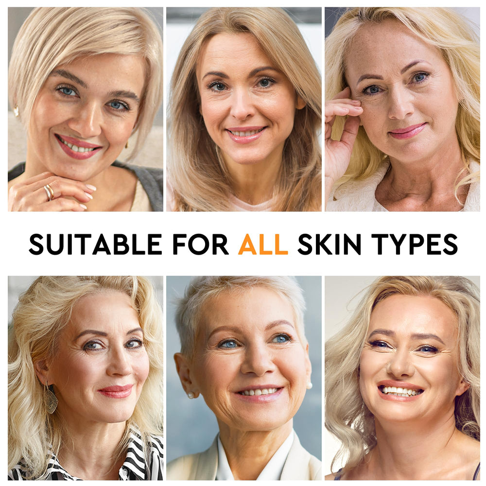 ORLASKIN serum on skin suggests brighter, hydrated complexion