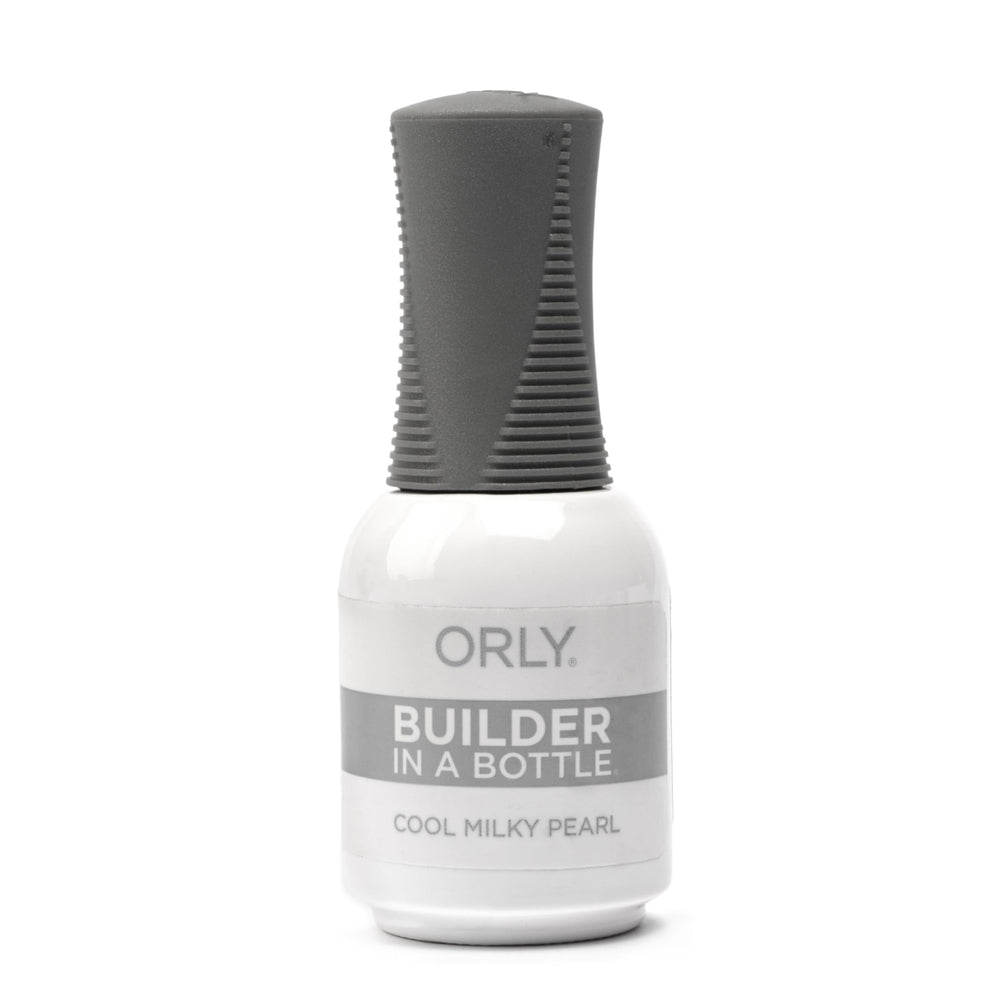 Orly GELFX Builder in a Bottle Cool Milky Pearl for a natural nail extension with a self-leveling finish.