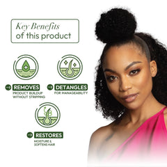 ORS Replenishing Conditioner demonstrates moisture balance for stronger, shinier strands