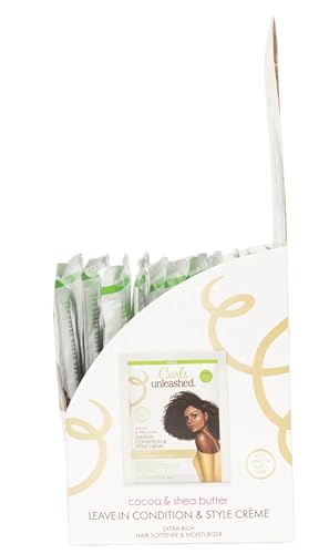 ORS Curls Unleashed travel pack back view with staple ingredients for daily moisture.