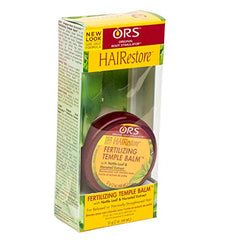 ORS Fertilizing Temple Balm application close-up for scalp stimulation
