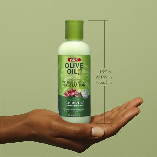 ORS Hair Lotion cap-close shot highlighting heat protection during styling