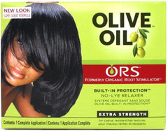 ORS HAIRestore Organic Olive Oil No-Lye Relaxer Kit pack-3 for smoother, more manageable hair.