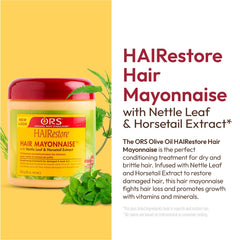 ORS HairRestore massage through strands before rinsing shows practical use.