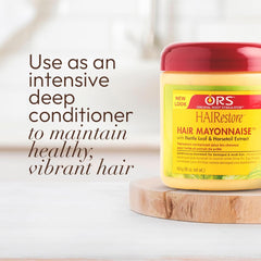 ORS HairRestore towel-dried hair after wash reveals hydrated texture.