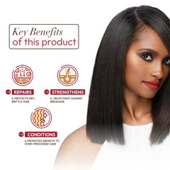 ORS HairRestore heat-cap treatment visual conveys 15-minute conditioning session.