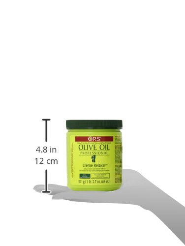 ORS Olive Oil Creme Relaxer in hand demonstrates comfortable grip