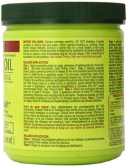 ORS Olive Oil Creme Relaxer jar label and cap showcases authentic packaging for freshness