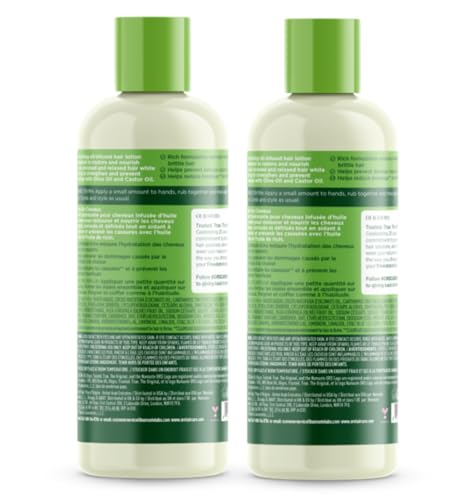 ORS Olive Oil hair lotion tube showing radiant shine and easy detangling for daily use