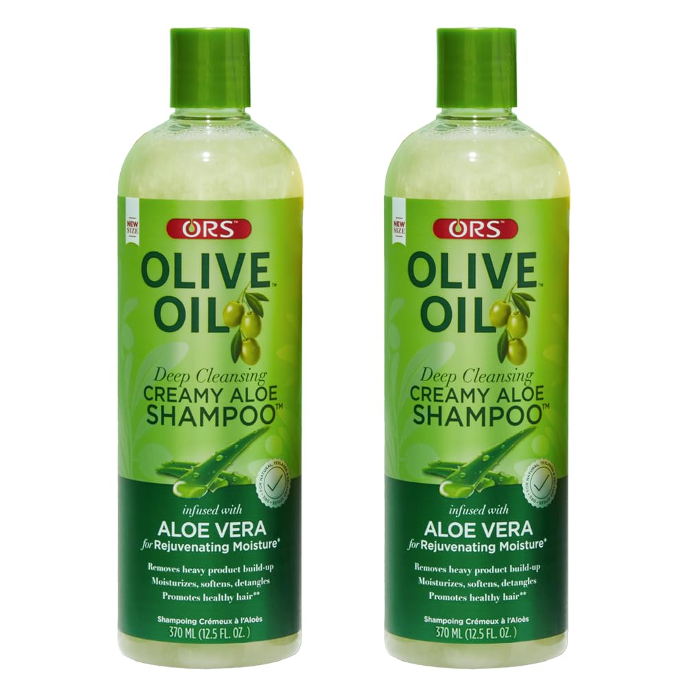 ORS Olive Oil Moisture Restore Shampoo bottle ready for detangling and moisture.