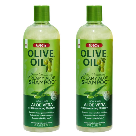 ORS Olive Oil Moisture Restore Shampoo bottle ready for detangling and moisture.