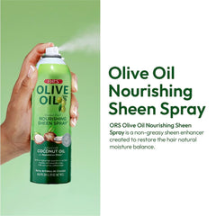 ORS spray in braids adds healthy sheen and moisture.