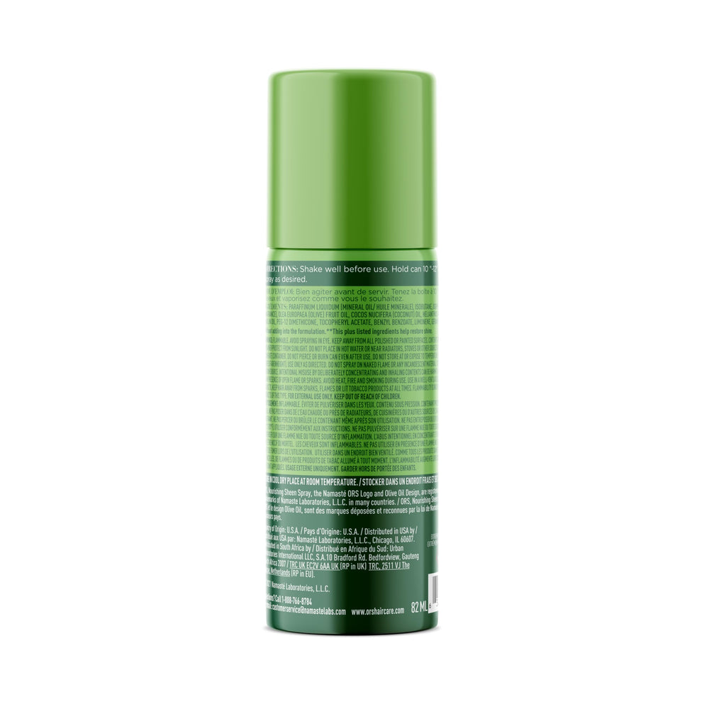 ORS Olive Oil Nourishing Sheen Spray pack of 2 highlights value and travel size
