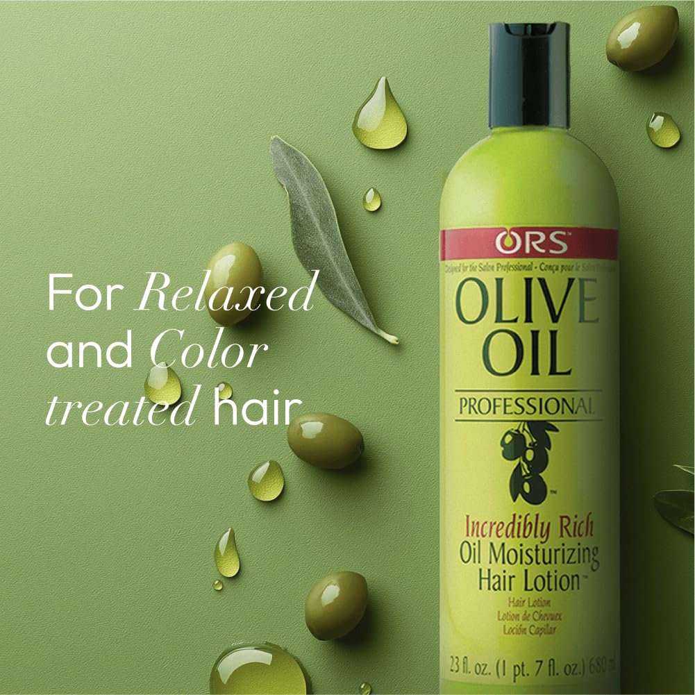 ORS Olive Oil Professional Rich Oil Moisturizing Hair Lotion improves elasticity over time