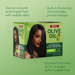 ORS Relaxer finished look showing softer, shinier hair ready for styling
