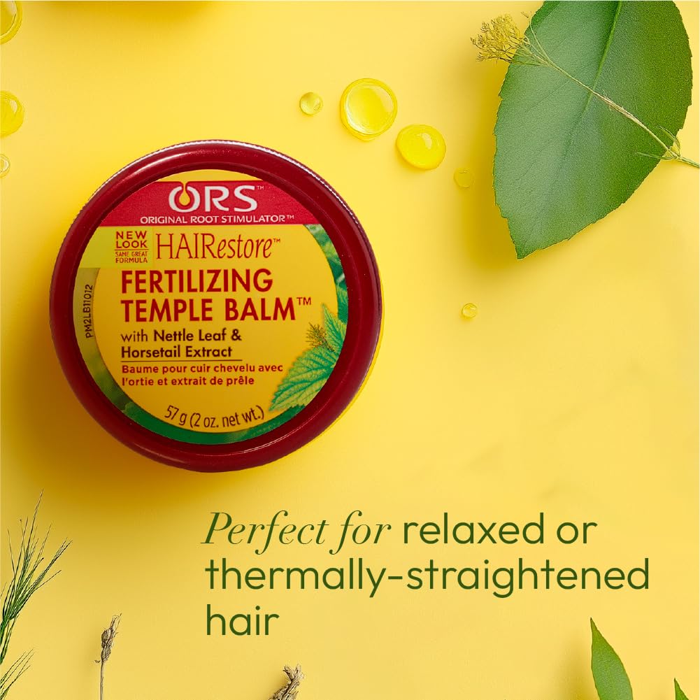 ORS Fertilizing Temple Balm thinning-hair focus near temples