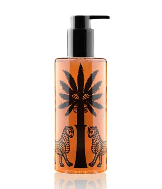 ORTIGIA Ambra Nera body cleanser bottle, amber gel for everyday pampering