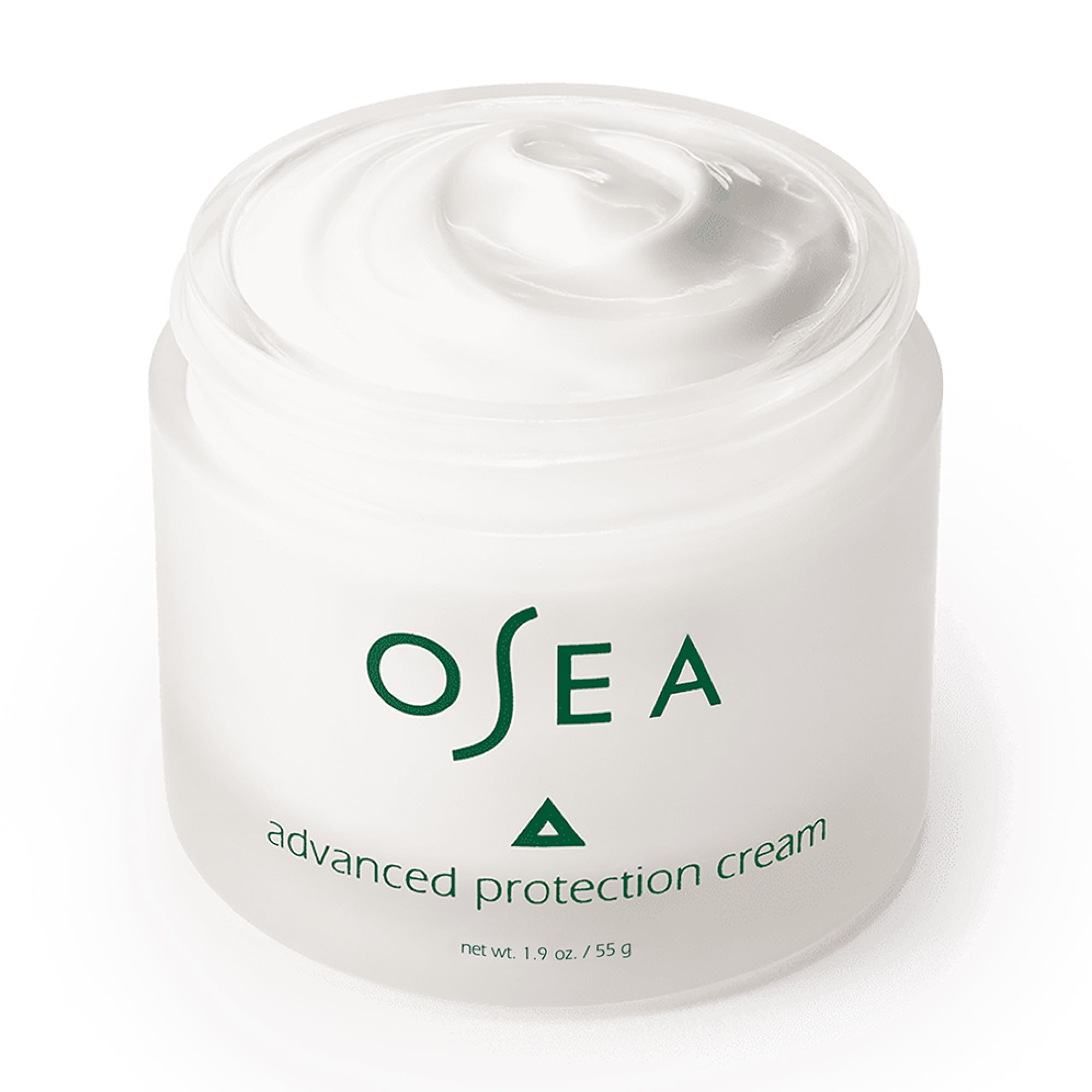 Pump dispenser on OSEA Advanced Protection Face Cream for easy, mess-free application.
