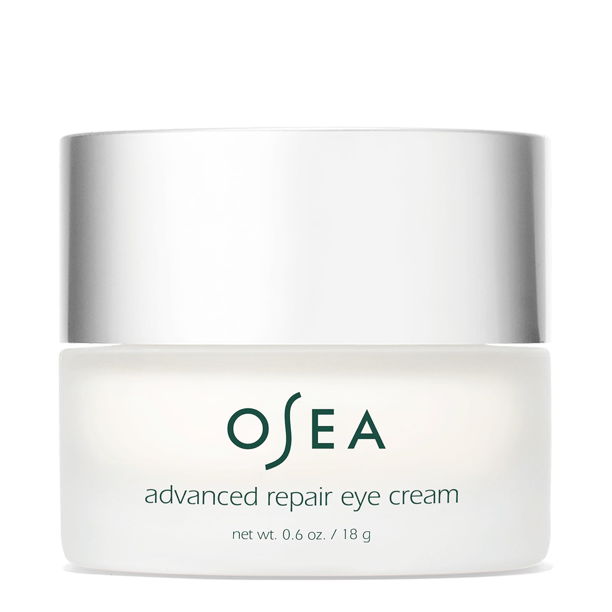 OSEA Advanced Repair Eye Cream jar closeup showing luxurious texture for hydrating the eye area.