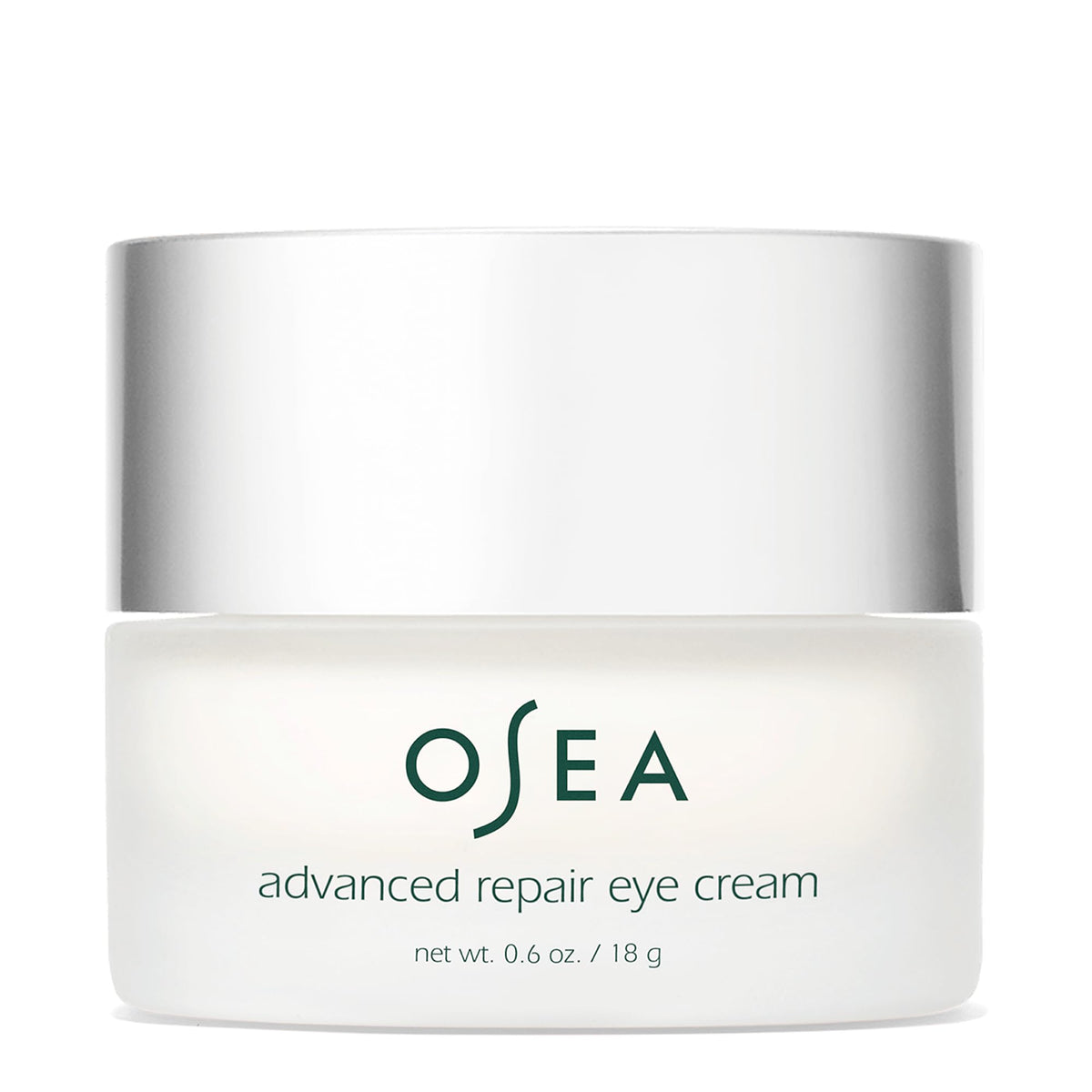 OSEA Advanced Repair Eye Cream jar closeup showing luxurious texture for hydrating the eye area.