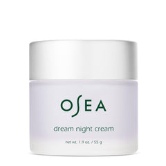 OSEA Dream Night Cream tube close-up highlighting rich overnight hydration