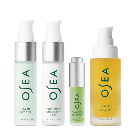OSEA Hyaluronic Sea Serum compact bottle hydrates and supports elasticity