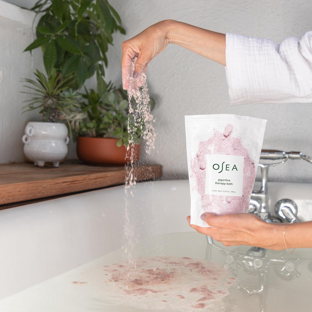OSEA Gigartina seaweed emphasizes skin-softening minerals for smoother skin.