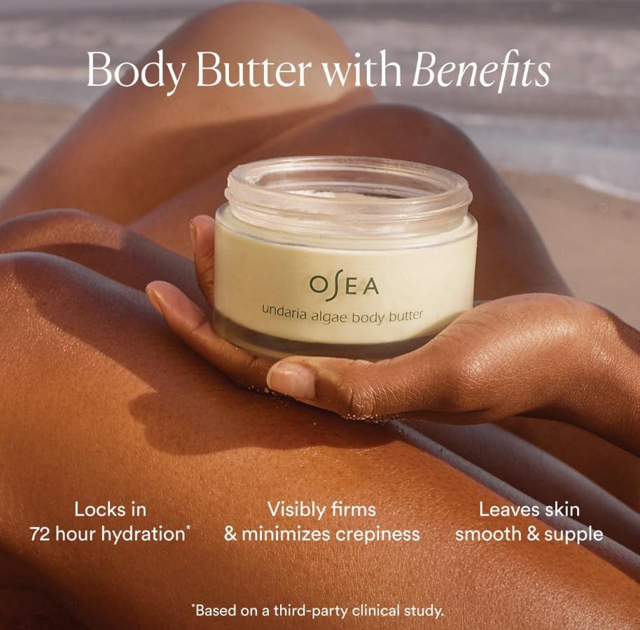 OSEA Undaria Algae Body Butter Travel Size packaging illustrating travel-friendly size for daily care