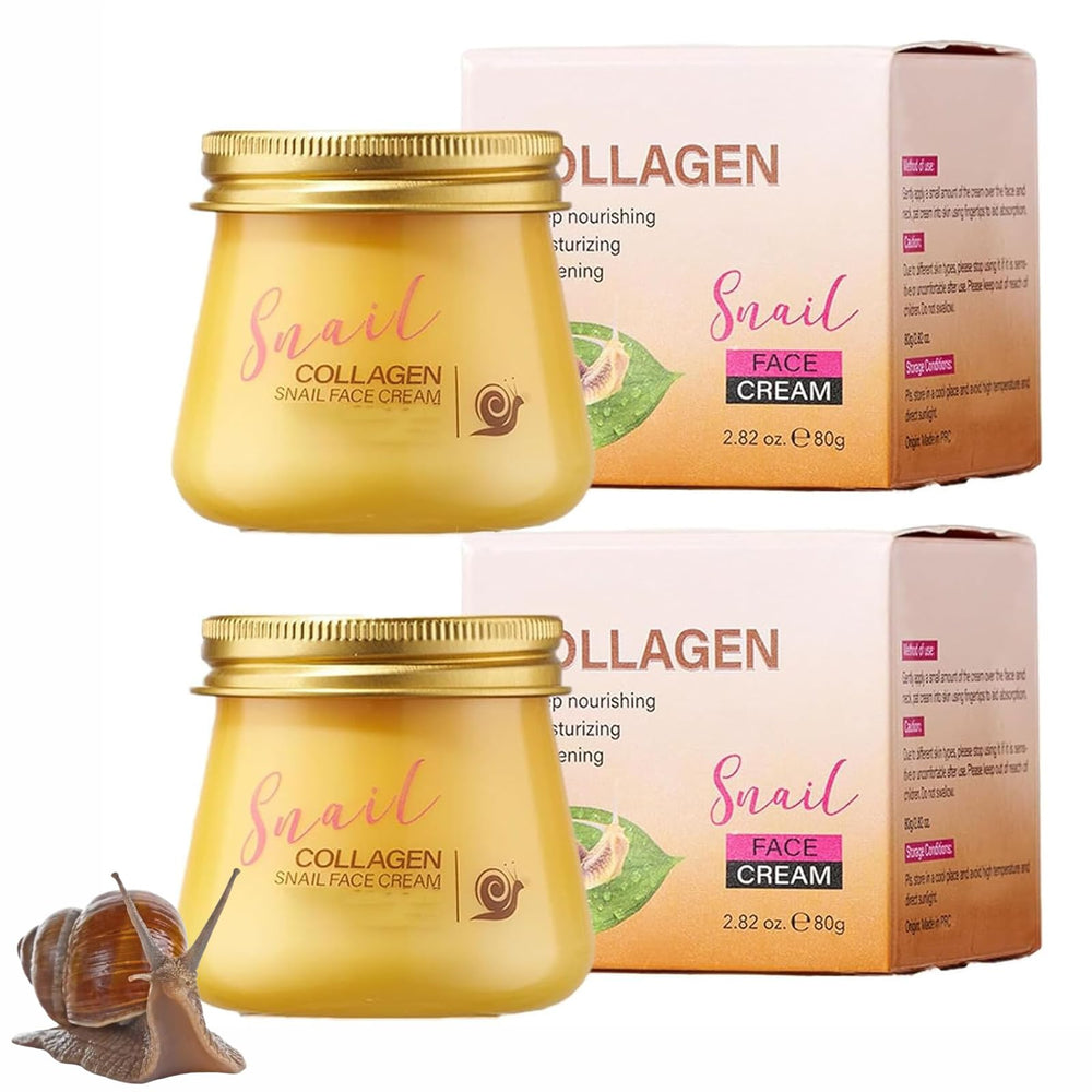 OSFRIAGE snail-collagen-cream jar close-up shows rich texture and hydration
