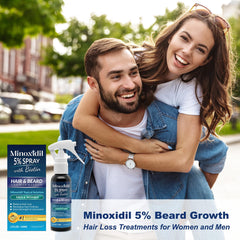 OSIMOON Minoxidil 5% bottle on bathroom counter