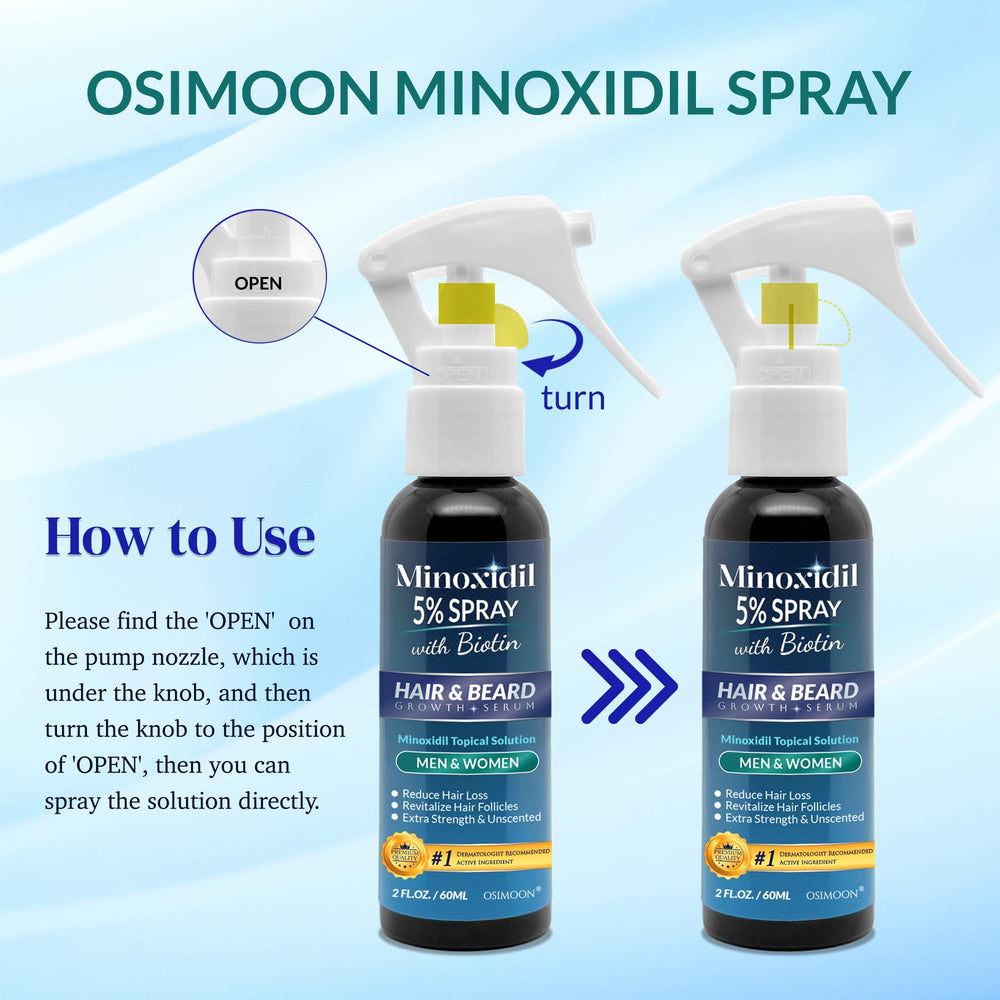 OSIMOON Minoxidil 5% hydrolyzed collagen component close-up