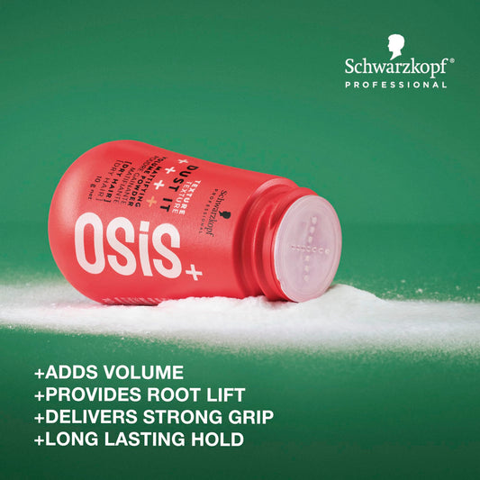 OSiS+ Dust It powder pours at roots to boost lift and texture
