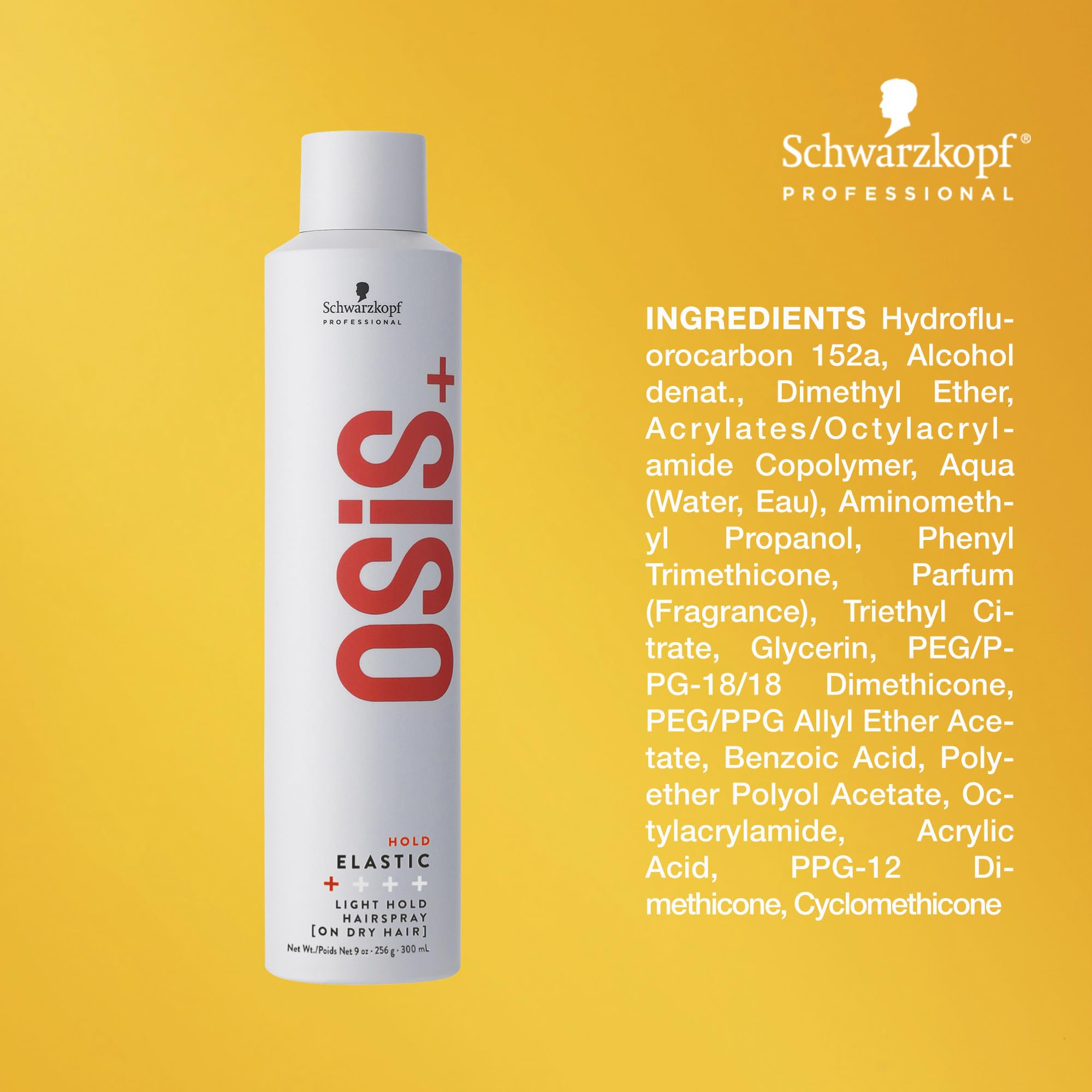 OSiS+ Elastic Light Hold Hairspray close-up of spray nozzle for even coverage.
