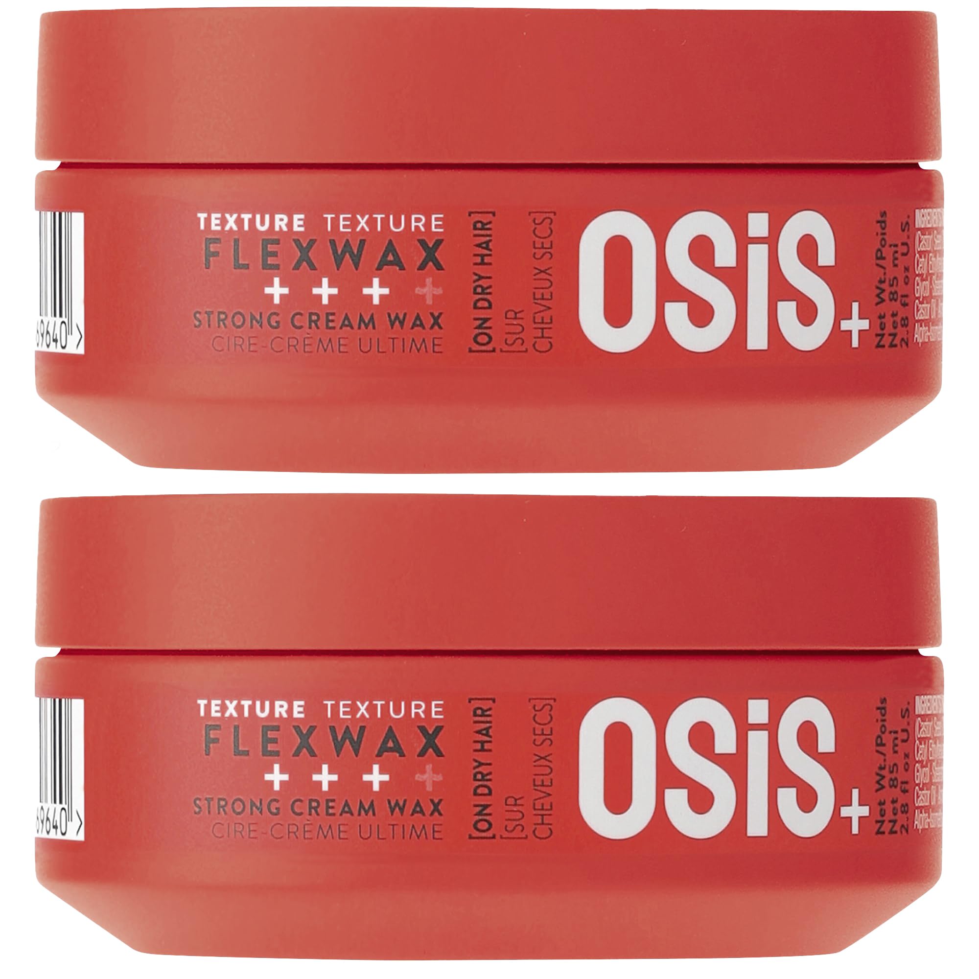 OSiS+ Flexwax cream wax bottle offering ultra-strong hold for versatile styling.