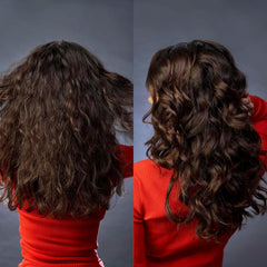 OSiS+ Glow frizz-control demonstrates tame texture without heaviness.