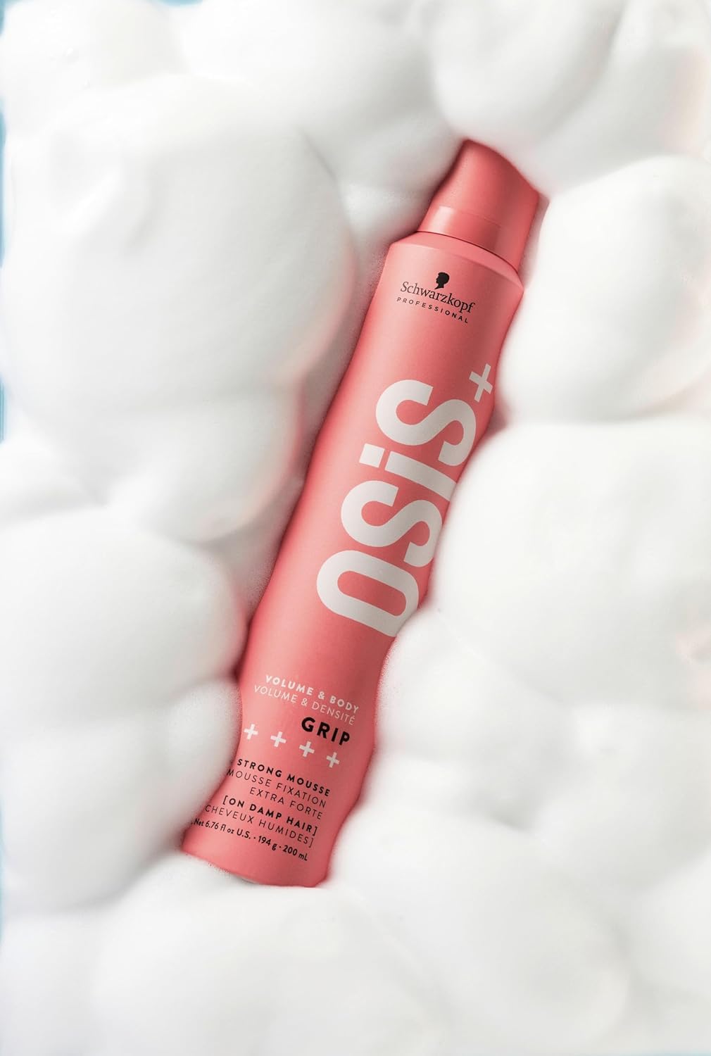 OSiS+ Grip Extreme Hold Mousse anti-static finish reducing flyaways