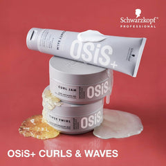 OSiS+ Curl Jam air-dry or diffuser use for soft, defined curls.
