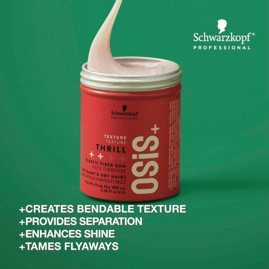 Close-up of bendable texture and strong separation with Thrill Fibre Gum.