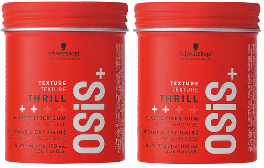 OSiS+ Thrill Fibre Gum bottle with medium hold for flexible texture.