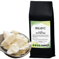 Oslove Organics Illipe Nut Butter Block demonstrates natural, fair trade moisture for the skin.