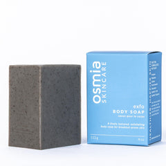 Osmia Exfo Body Soap with niaouli and lemongrass for gentle cleansing