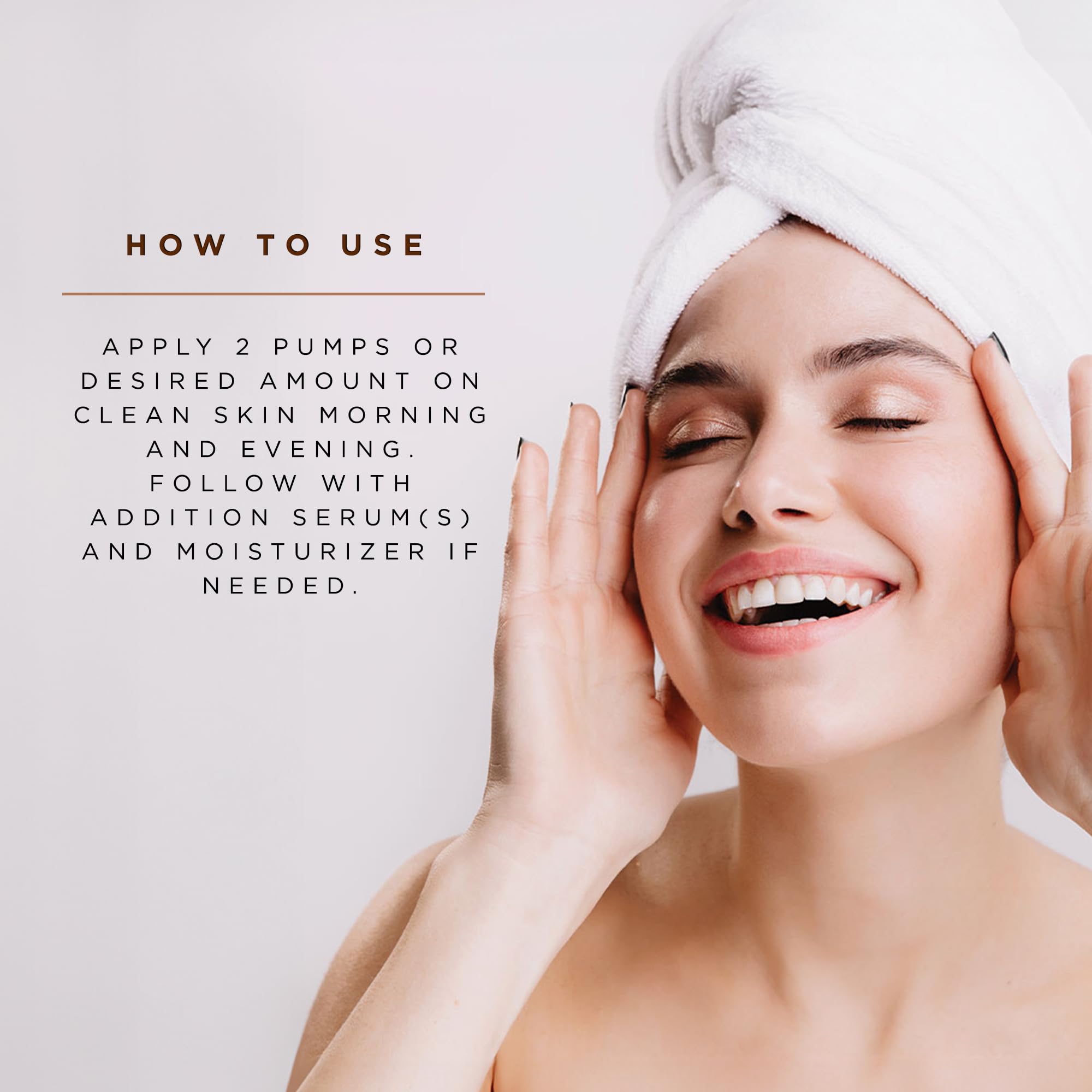 OSMOSIS CALM application shot demonstrates morning and evening skin care routine