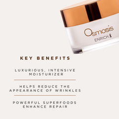OSMOSIS ENRICH packaging front featuring sleek design and branding.