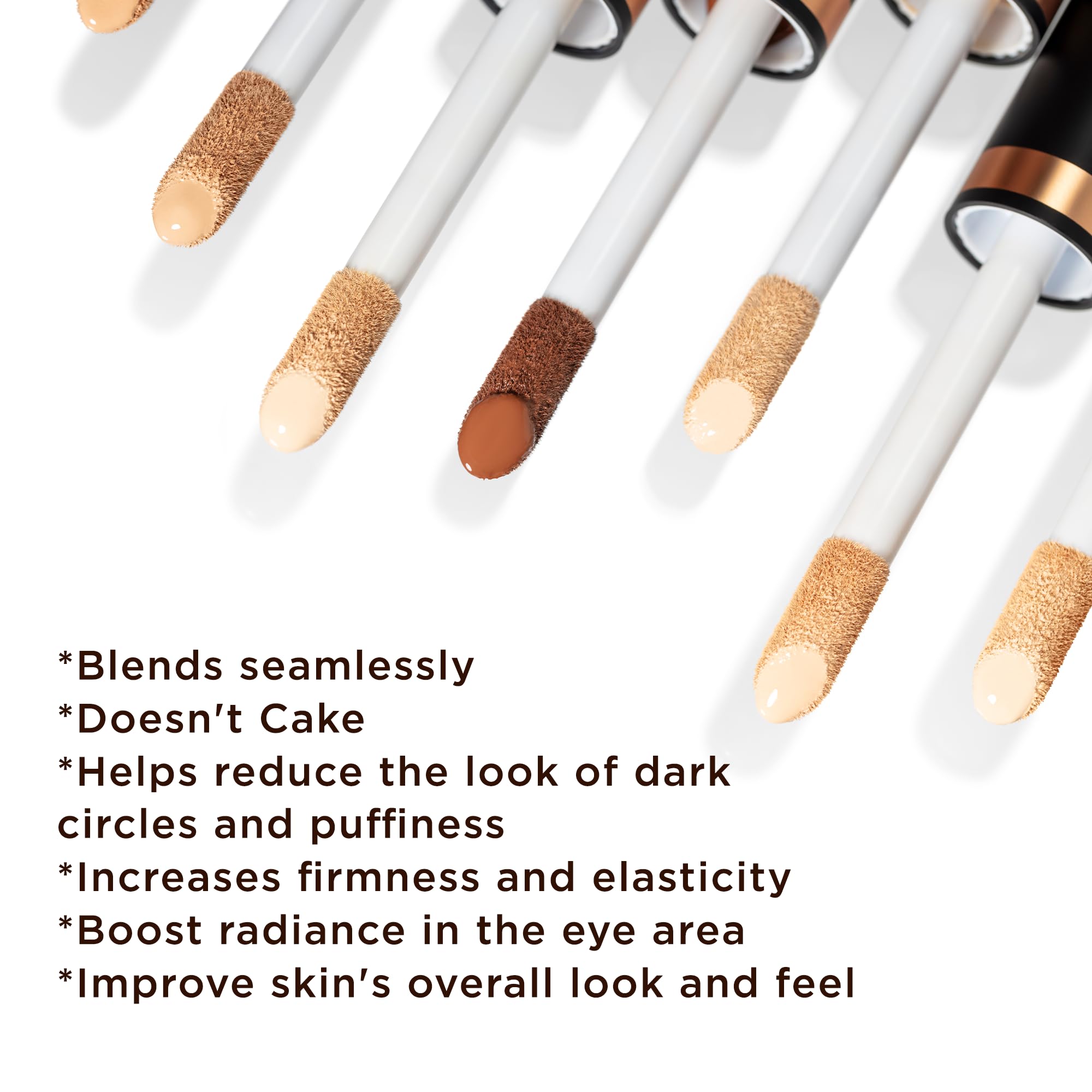 Shade Truffle swatch highlights rich tone for deeper skin tones.