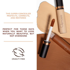 Texture close-up reveals lightweight formula that melts into skin.